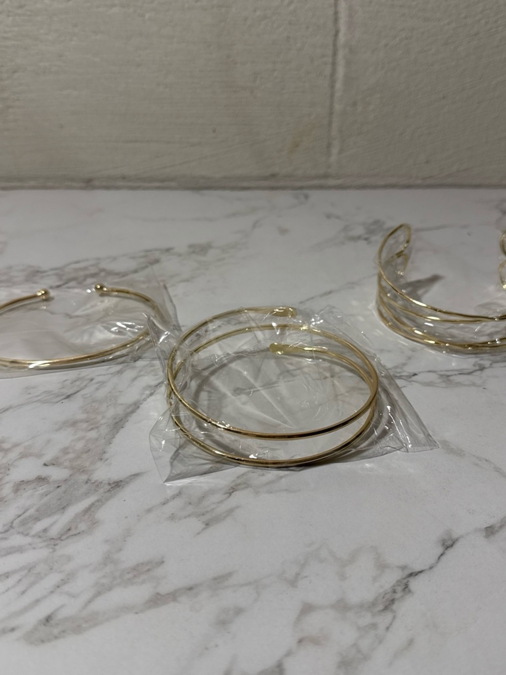 Delicate Gold Open Cuff Bracelet - Women's Jewelry